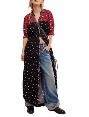 FREE PEOPLE NWT Nora midi dress in black/red Size S | eBay FREE PEOPLE NWT Nora midi dress in black/red Size S | eBay