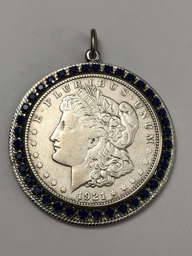 1921 Morgan Silver Dollar Pendant 