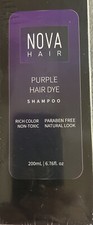 Nova Hair Purple Hair Dye Shampoo 200ml 6.76 Fl Oz - EX 03/27