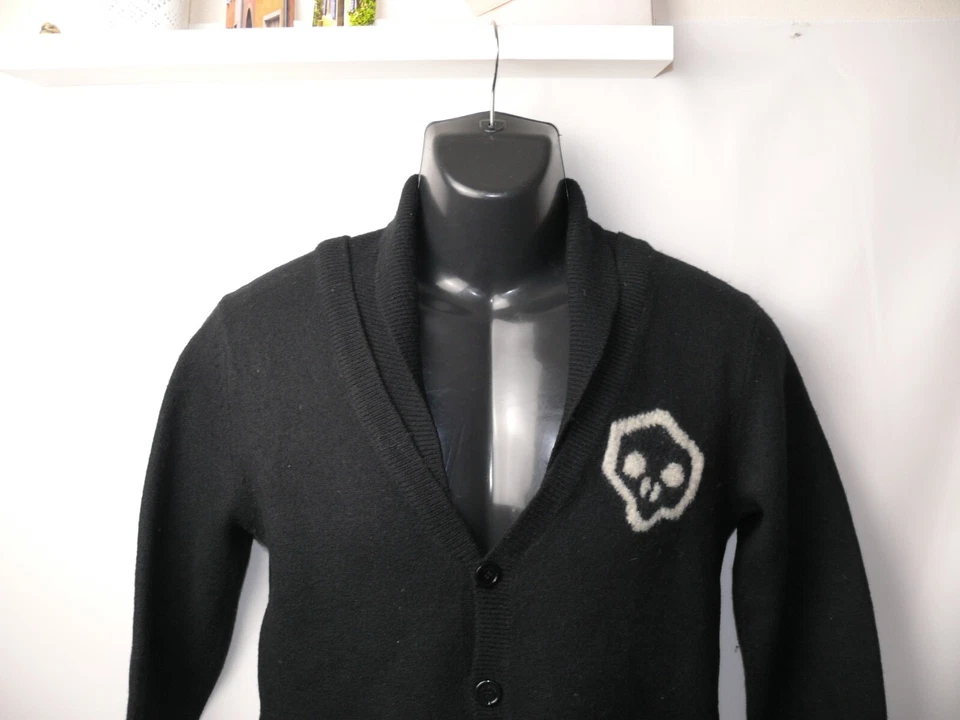 Cárdigan de moda de lana Galliano vintage - negro - talla S Foto 3 de 4