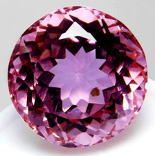 AAA Large Pink Kunzite 90.50 CT Round Cut Loose Gemstone Gift for Women/Her