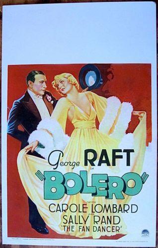 Bolero - George Raft (1934) US Window Card Movie Poster PB | eBay