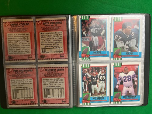 Buffalo Bills 1990 Topps Team Set con álbum de coleccionista de 40 cartas. - Imagen 5 de 7