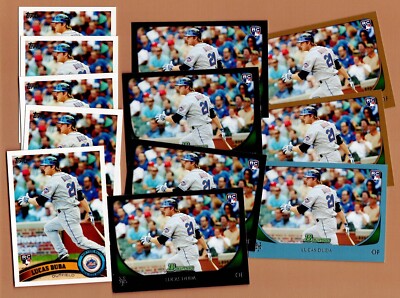 Lucas Duda Topps Bowman Rookie Rc lot 12 count, Gold, Blue, SP.