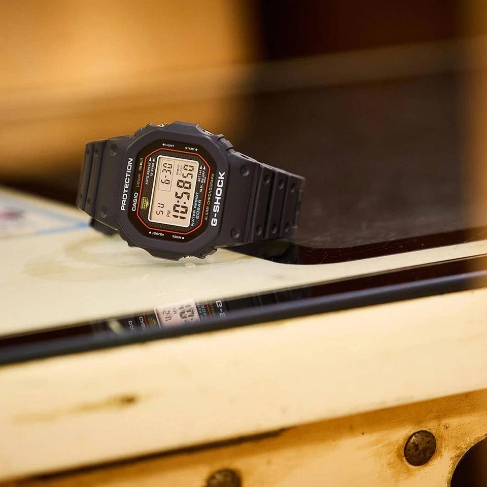 G-Shock Original 5000 Series Re-Creation Classic Black Digital Watch DW-5000R-1A - image 3 of 4