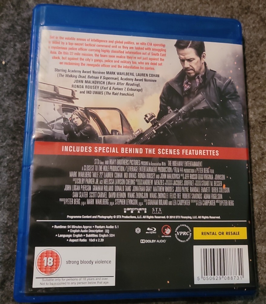 マイル22[Blu-ray] Amazon.com: Mile 22 [Blu-ray] : Mark Wahlberg, Lauren Cohan