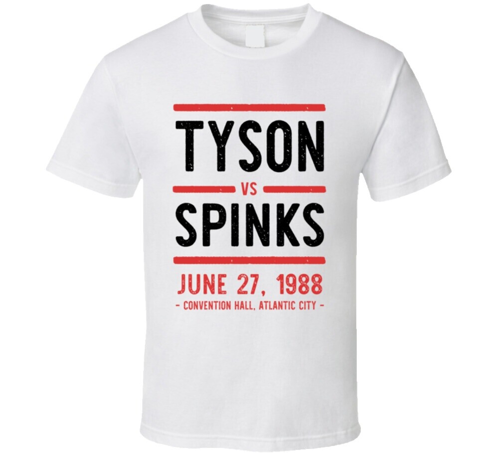 野村訓市着用　80s vintage Tyson vs Spinks Tシャツ 古着 80s USA製 Tyson vs Spinks タイソン スピンクス