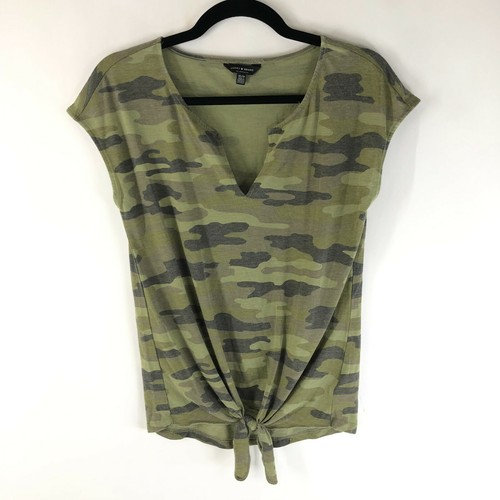 Lucky Brand Womens Top T Shirt Split 