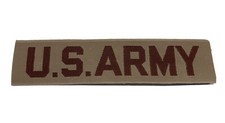 Original U.S. Army Desert Tan Large Pocket Name Tape