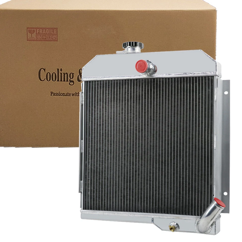4-ROW CORE ALUMINUM RADIATOR FITS 1965 1967 1968 Jeep CJ5 CJ6 DJ6 DJ5 w/225 V6 - Изображение 3 из 4