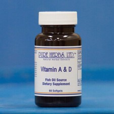 Pure Herbs: Vitamin A & D - softgels 60