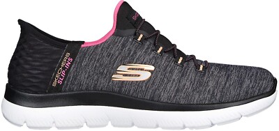 Sketchers Damen Slipper Ins gepolsterter Komfort einfache Passform Memory Foam Schuh-UK 3-8