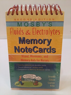 Mosby's Fluids & Electrolytes Memory NoteCards: Visual, Mnemonic, and Memory Aid