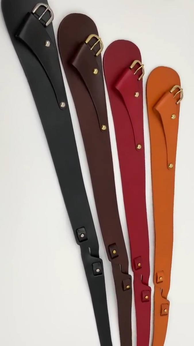Women Wide Waist Fashion Vintage Cowhide Full Grain Leather  display picture 1