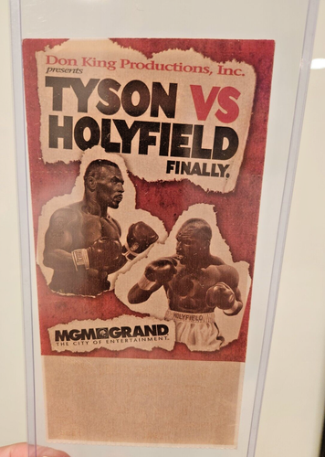 Tyson Holyfield Ticket - First Fight FINALLY 11/9/1996 - Afbeelding 1 van 2