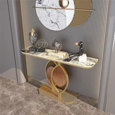 Modern Slim Console Table Marble Accent Sofa Table Table Living Room Furniture