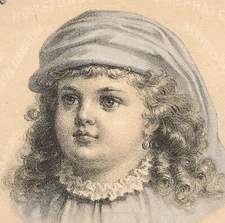 HORSFORD'S ACID PHOSPHATE TRADE CARD, RUMFORD CHEMICAL WORKS,  CUTE CHILD C927