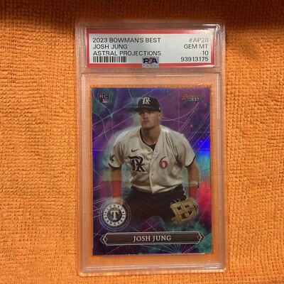 Josh Jung Rookie 2023 Bowman's Best Astral Projections #AP28 Rangers PSA 10 Gem