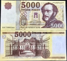 Hungary 5000 Forint 2016 P 205 a UNC