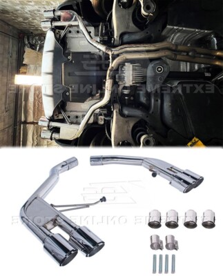 High Flow 4'' Axle Back Exhaust 14-Up Porsche Macan S Turbo GTS Muffler Delete