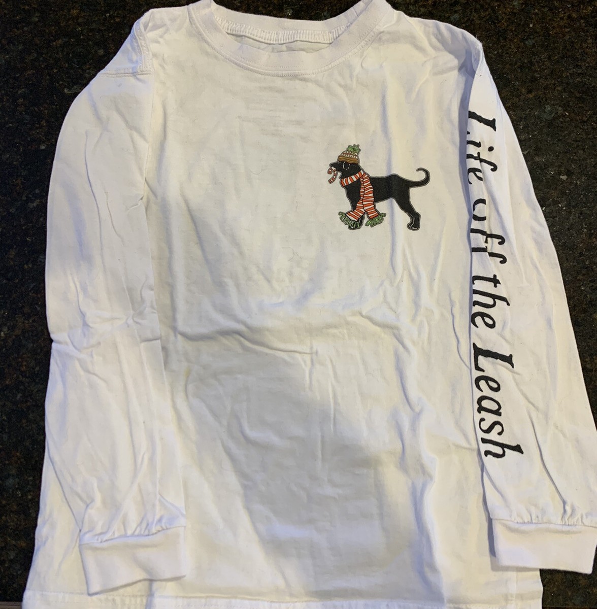 T-shirt The Black Dog Noël Enfant - « Paix Sur Terre » - Taille M 8/10 Ans - Occasion Bon état
