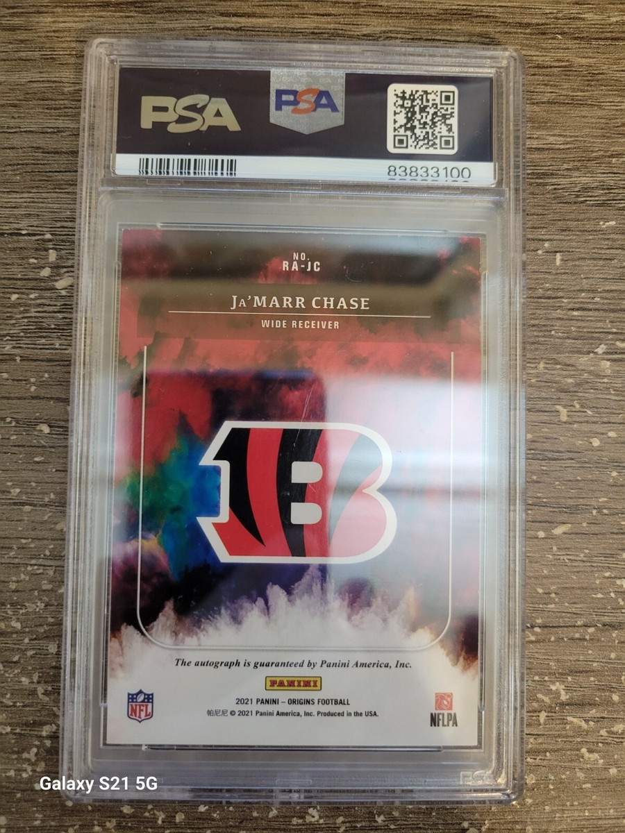 2021 Origins Rookie Auto Blue RAJC Ja'Marr Chase 7/49 PSA 8 | eBay