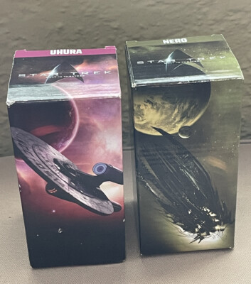 TWO 2008 Burger King Star Trek Collectible Glasses - Uhura, Nero 