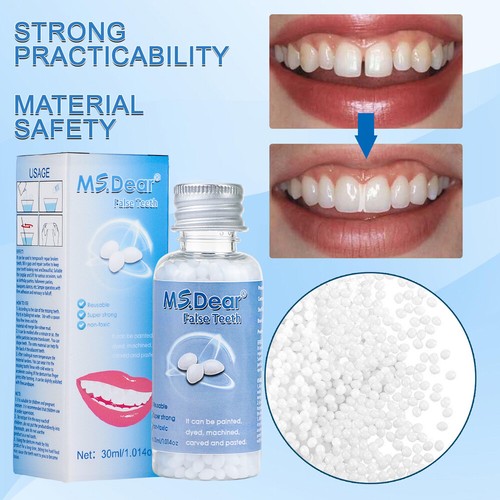 2PCS False Teeth Solid Glue Temporary Tooth Repair Moldable Teeth Gap Denture - Picture 7 of 16