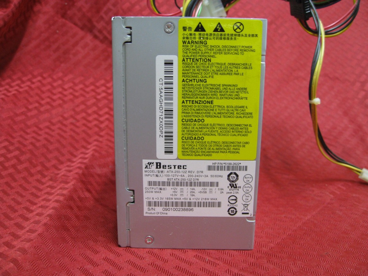 Sostituzione Alimentare Bestec ATX-250-12Z Rev D7R Italia - Foto 7