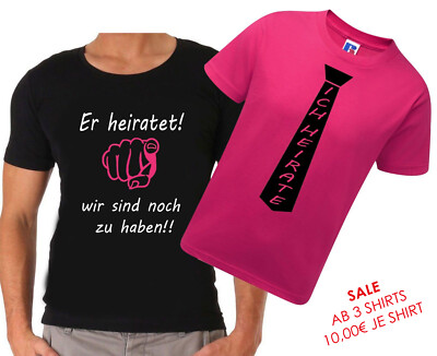 Junggesellenabschied T-Shirt JGA Hochzeit Party Herren *noch zu haben* Bräutigam