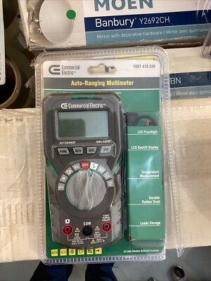 NEW Open Box Commercial Electric 1001-418-348 Auto-Ranging 600V Multimeter