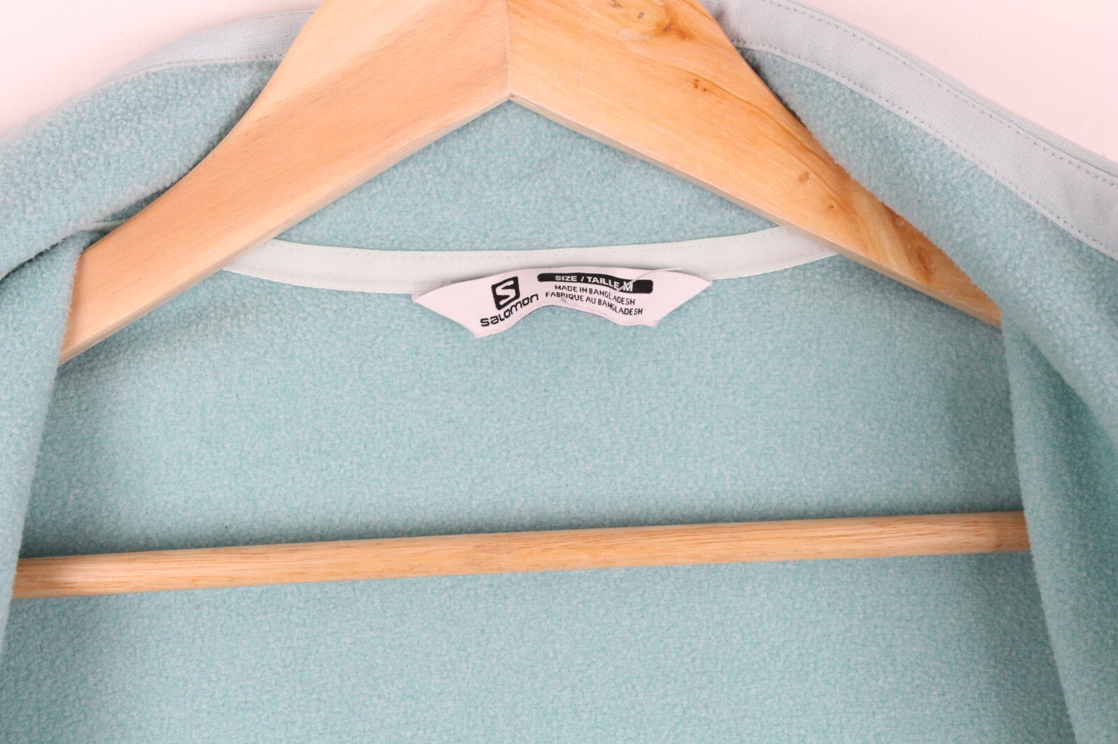 Felpa Salomon blu full zip finto collo zip tasche outdoor donna taglia M