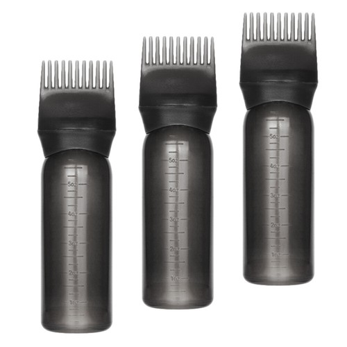 3 Pcs Hair Dye Coloring Root Comb Shampoo Bottle Applicator for Scalp - Picture 5 of 12