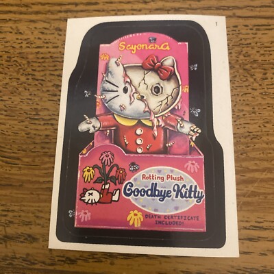 Goodbye Kitty Rotting Plush Sayonara 2005 Topps Wacky Packages