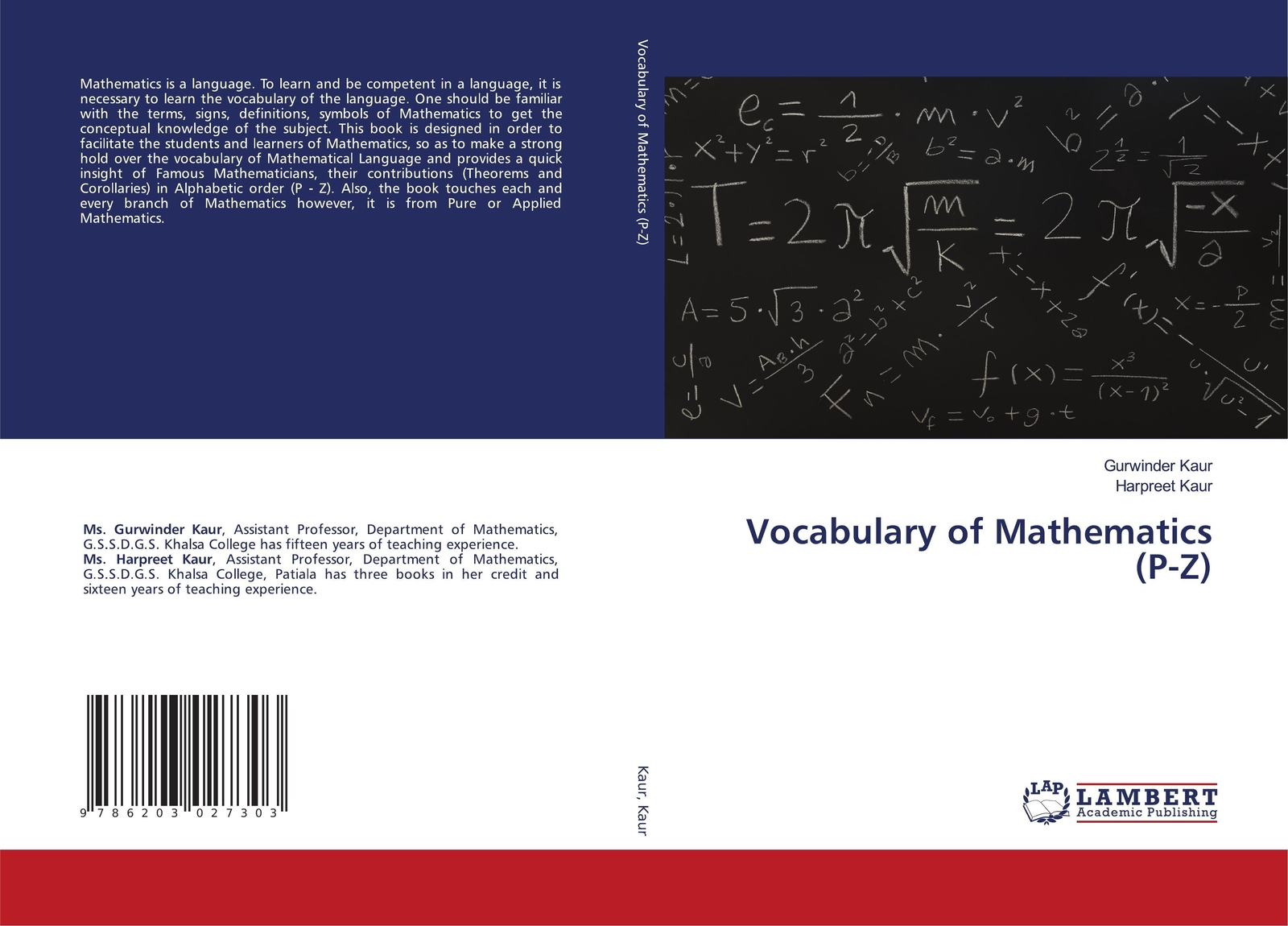 Thumbnail - Gurwinder Kaur (u. A.) | Vocabulary Of Mathematics (p-z) | Taschenbuch