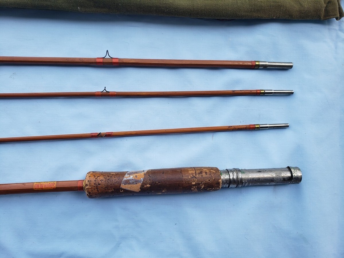 Vintage 4 PC Southbend 57 - 8-1/2 Bamboo Fly Fishing Rod | eBay