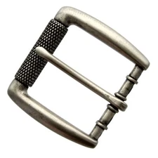 Antiqued Finish Single Prong Replacement Roller Belt Buckle, Fits 1-1/2" wide