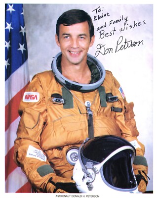 Astronaut Donald H. Peterson Signed Photo | eBay