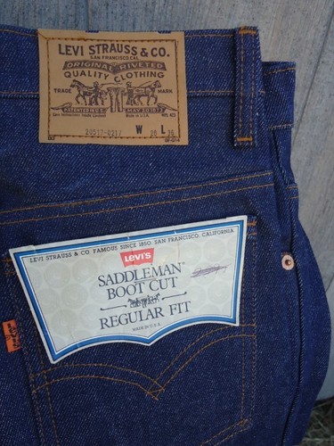 NOS Vtg Levis Jeans Saddleman Boot Cut 