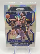 2021-22 Panini Prizm #61 James Wiseman Silver Prizm SP Golden State Warriors
