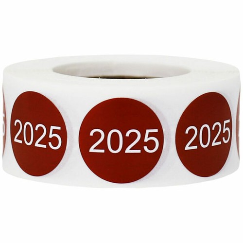 Circle Year Stickers | 3/4 inch Round - 500 Pack | Pick A Year - Picture 14 of 18