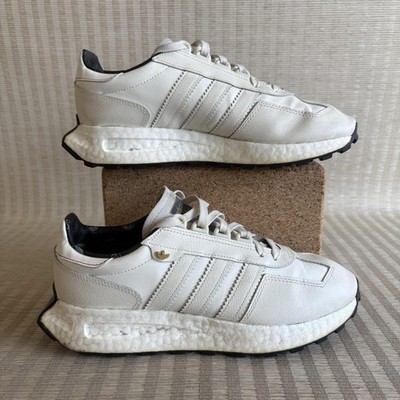 Adidas Retropy E5 Shoes Womens Size 9 Off White Leather Boost Sneakers HQ4390