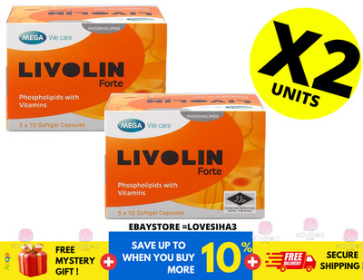 2 Boxes X 50'S Livolin Forte Liver Cleanse Detox Vitamin Supplement