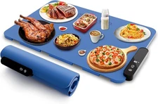 Food Warming Mat ：Upgraded 5 Levels Adjustable Temperature Electric Warming Tray