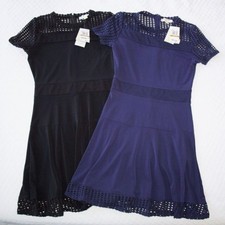 2 NWT Michael Kors $199 Classy Dresses Small A-Line Black and Navy