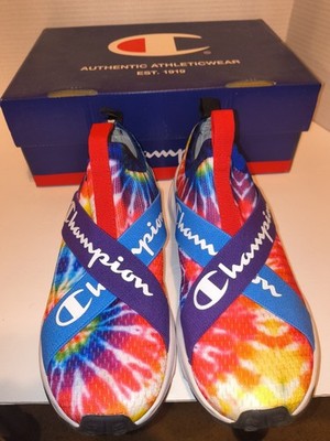 Champion Tie Dye Rally Crossover Trainer Shoes Women's 9