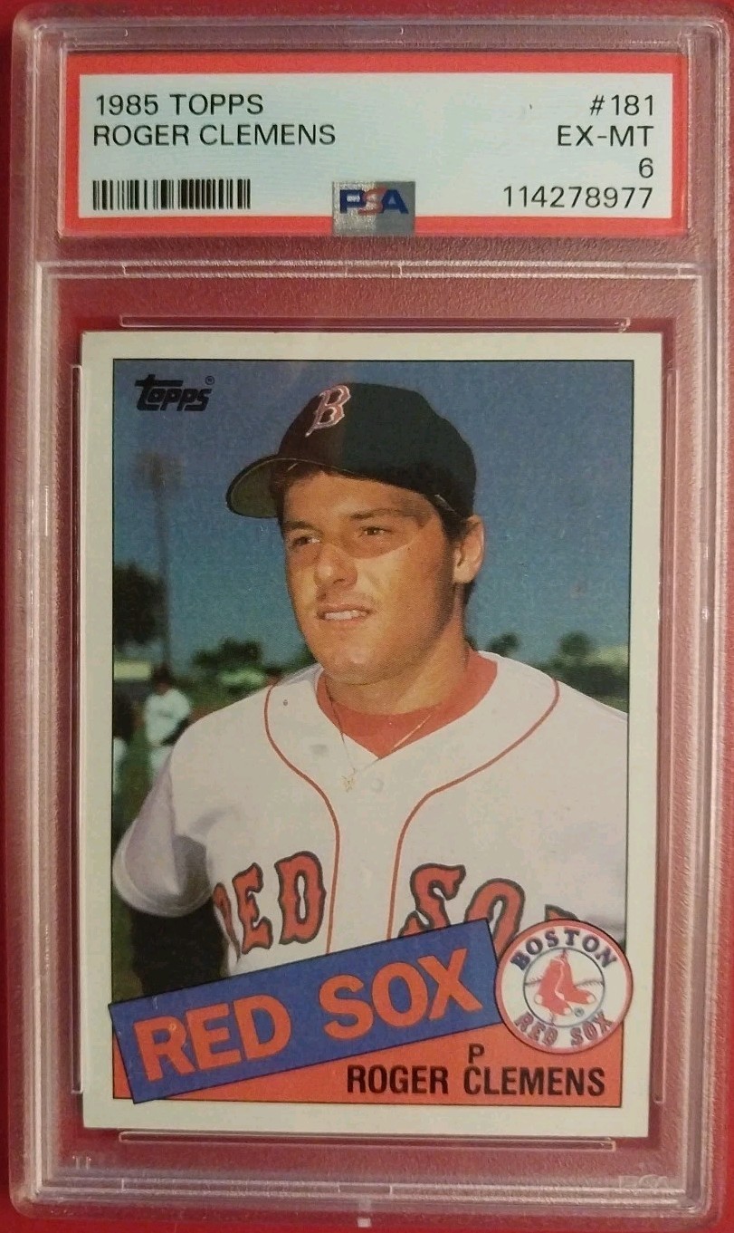 1985 Topps Roger Clemens #181 Graded PSA 6 Rookie Baseball Card RC