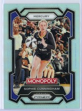 2024 Panini Prizm Monopoly WNBA 37 Sophie Cunningham Light Blue Prizm 064/199
