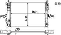 Mahle CR 1546 000S KüHler Motor-KüHlung FüR Volvo