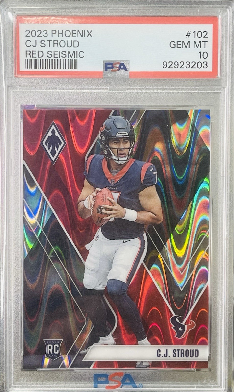 CJ Stroud Panini Phoenix #102 Red Seismic